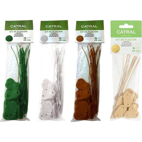 Kit de fijación cañizo PVC Catral 26uds color verde - 48010003 (1/5)