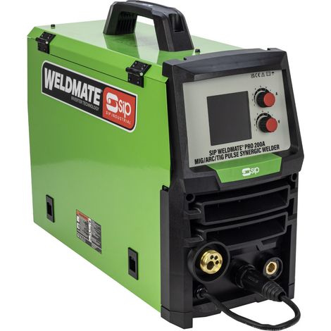 SIP WELDMATE PRO 200A MIG/ARC/TIG Pulse Synergic Inverter Welder - L53.5 x W23 x H37 cm (1/5)