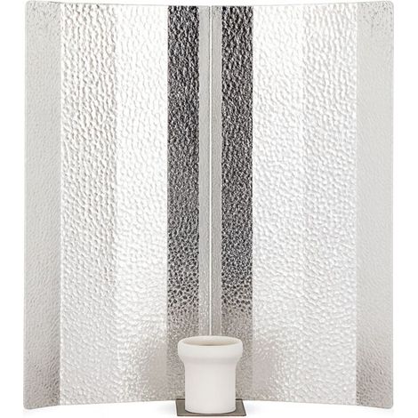 Hammerschlag Reflektor 47x47 cm Lampenreflektor Pflanzenlampe Growlampe (1/5)