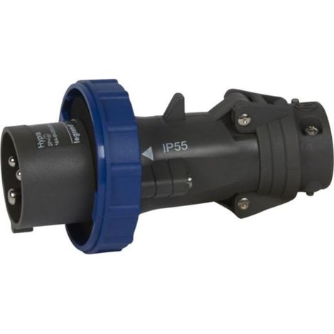 Fiche mobile droite Hypra IP66/67-55 16A - 200V à 250V - 2P+T - plastique - LEGRAND