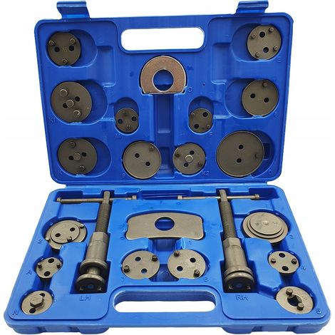 Kit de pression à piston de frein 22 pièces – Compatible avec 99 % des voitures – Pour étriers à pression et à visser – Coffret pratique