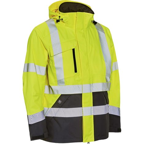 ELKA Visible Extreme Warnschutzj. Stretch 186000R042 Warngelb/Schwarz Gr. L