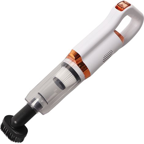 Aspirateur balai sans fil léger avec une aspiration puissante de 8500 Pa, un réservoir à poussière de 500 ml et une aspiration à main pour sols durs et tapis (blanc). (1/5)