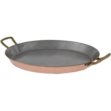 Sartén de cobre, paellera, sartén para paella, 30 сm