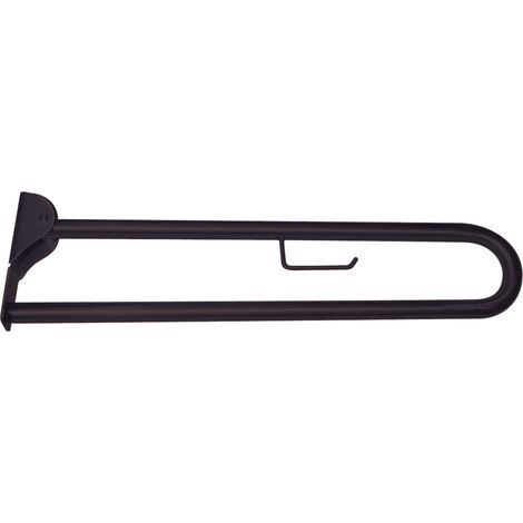 Presto Barra de apoyo abatible inox negro (1/2)