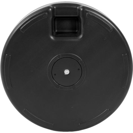 Base redonda para parasol 49,5 cm, plástico negro, fácil de montar FloraGrace (1/5)