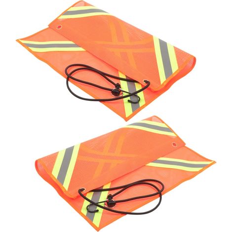 de 2 drapeaux de signalisation réfléchissants drapeaux de (1/5)