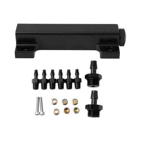 6 Anschluss Vakuum Block Ansaugkrümmer Kit Kraftstoff Wastegate Turbo (1/3)
