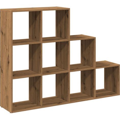 Maison Exclusive - Libreria a 3 Ripiani Rovere 137,5x29x103,5 cm in Truciolato (1/5)