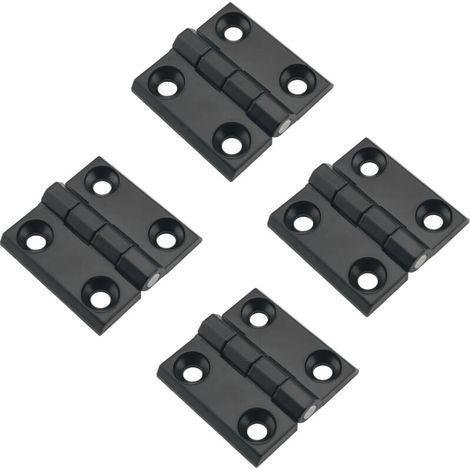 4pcs Thickened Zinc Alloy Door Hinges 40x40mm Heavy Duty Cabinet Hinges for Cabinet Desk Showcase Wall Cabinet Electrical Cabinet (1/5)