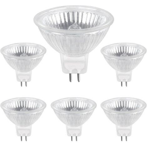 Ampoule Halogene GU5.3 50W 12V, 800lm Blanc Chaud 2700K Dimmable, Ampoule Spot Halogène MR16, pack de 6 (1/4)