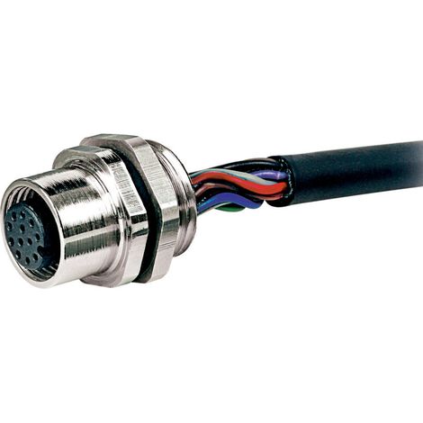 Connecteur pré-câblé RS PRO 12 conducteurs , M12 Femelle, 300mm ( Prix pour 1 )