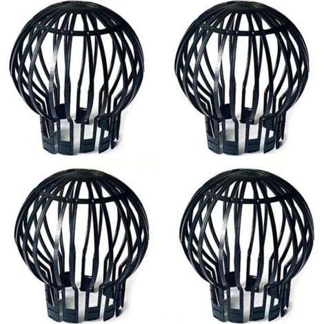 Ulisem4 Filtres pour gouttières Siphon de sol en maille plastique noir (1/4)