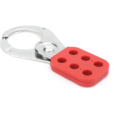 Cadenas à 6 trous en acier et plastique, serrure de sécurité industrielle avec mâchoire de 1,5 pouce (1/5)