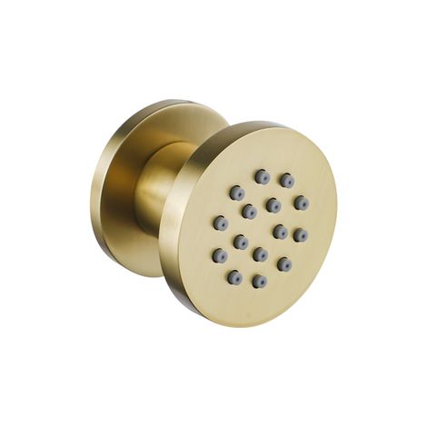 FugaFlow Eccelente Acces Douche latérale - 5cm - ronde - PVD - Laiton brossé PVD (Or)