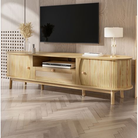 mobile TV con ante scorrevoli in MDF 165 cm OKMYHOME (1/5)