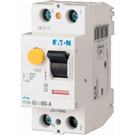 Eaton – Interrupteur différentiel 40A type AC – Sensibilité 30mA – Raccordement à vis amont et aval – Certifié CE et NF (1/6)