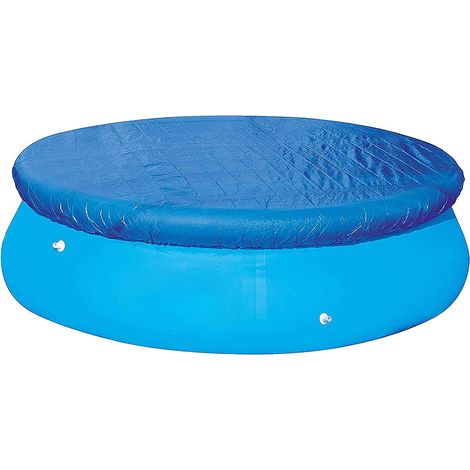 Lonas/cubiertas protectoras con cuerdas de amarre para piscinas elevadas redondas (183 cm) (1/5)