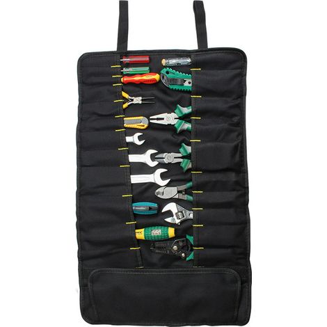 Multifunktionale Werkzeugtasche mit Spuleneinsatz für elektrische Geräte