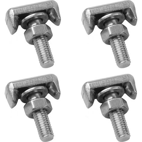 Lot de 4 vis en T pour voiture - Kit de bornes de batterie en T pour bornes de batterie de voiture - Accessoires de rechange (1/5)