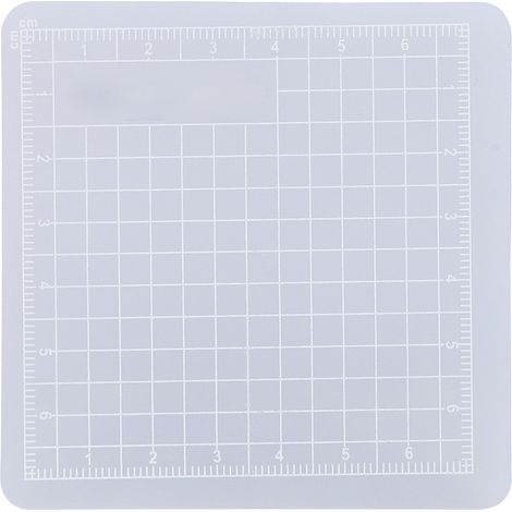 Planche de Découpe Transparente Anti-Glisse 8x8 cm pour Scrapbooking et Artisanat (Lot de 3) (1/5)