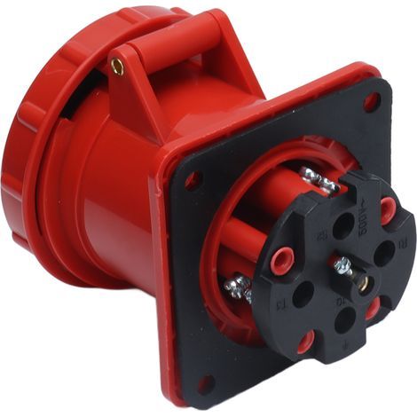 Elektrischer Steckverbindersatz, Industriestecker, IP67 wasserdicht, 3-phasig, 4-polig, 63 A, 3P+E, 380415 V (1/5)