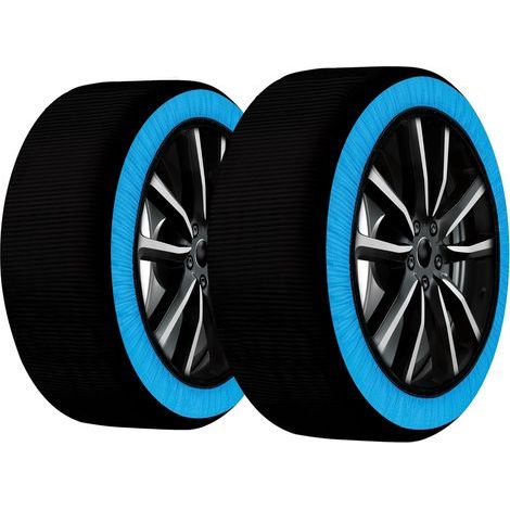 Paar Schneesocken, Größe XS, 3D-Hochgriffgewebe, ABS-ESP-kompatibel bis 23 Zoll, für verschneite Straßen (1/5)