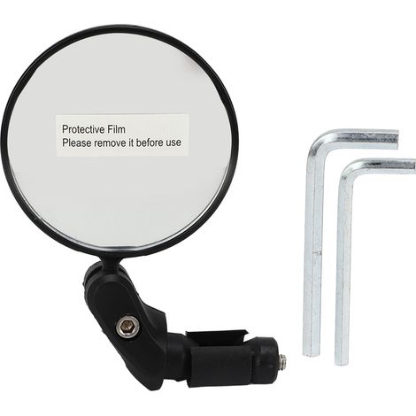 Rétroviseur de vélo avec poignée, grand angle de vision, rotation à 360°, diamètre 68 mm, pour le cyclisme (1/5)