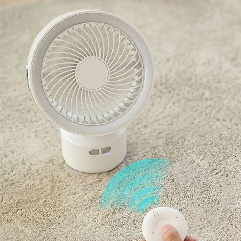 Ventilateur trépied suspendu double usage avec éclairage extérieur, petit ventilateur de plafond portable USB pour tente de camping, ventilateur de camping (1/5)