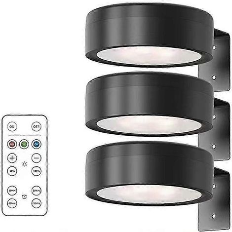 Lot de 3 lampes LED magnétiques à piles pour peinture, avec télécommande, variateur et minuterie, 3 modes d'éclairage, idéal pour exposer des œuvres d'art. Nouveauté 2026. (1/5)