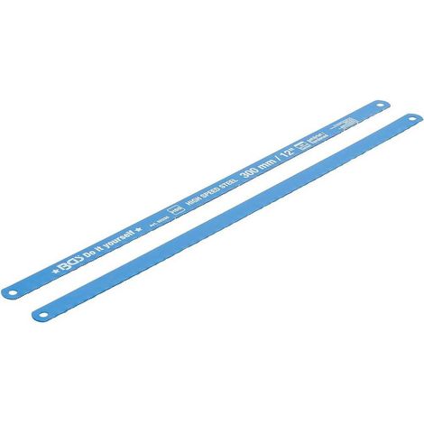 Jeu de Lames de Scie pour Métaux HSS 2 pcs 13 x 300 mm - Haute Précision et Durabilité, Acier - D-Work