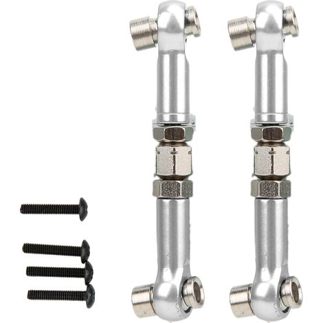 Tige de direction RC avant/arrière pour servo, pièce upgrade HPI RS4 Sport 3 1/10, accessoires argent 113696S (1/5)