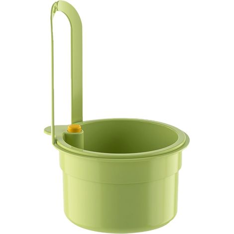 Cestino per rifiuti alimentari da appendere, cestello filtrante per lavello con design a incastro, autopulente – filtro per alimenti per lavello, raccoglitore di rifiuti da montare sul rubinetto della