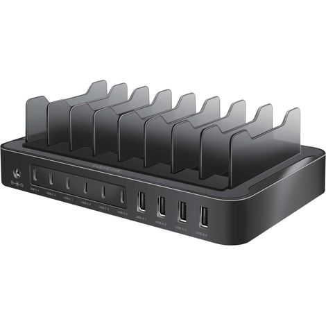 Charging station 10 ports 6 USB-C + 4 USB-A PD/QC3.0 120W (1/5)