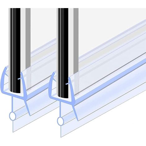 Joint de porte de douche en une pièce 70CM 2PCS pour verre 4-6mm, joint de douche barrière pliante, joint de remplacement, joint de porte de douche en verre droit/courbé. (1/5)