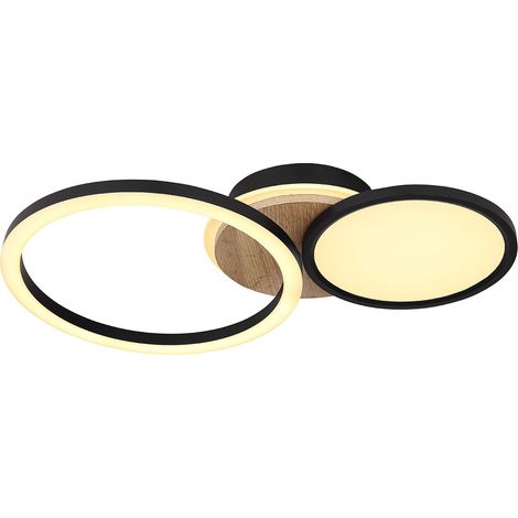 Globo - plafón - Sid - negro - metal - LED - 67273-28 (1/4)