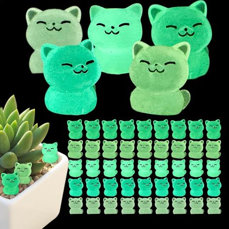 Sculpture de Chat, Figurines de Chat Lumineuses, 50 (1/5)