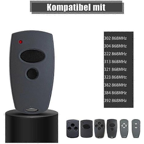 2 émetteurs portatifs de porte de garage 868,3 MHz pour Marantec D302-868, D304-868, D384-868, D321-868, D32 (1/5)