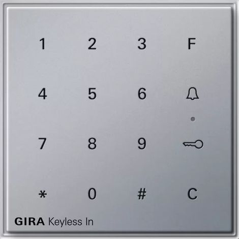 Gira Keyless In Codetastatur Gira TX44 (WG UP) F Alu [260565], 2605 65 (1/2)
