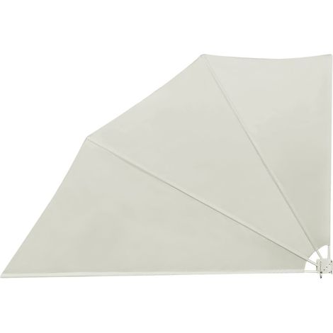 Toldo pantalla toldo retráctil lateral pantalla de privacidad para patio jardín terraza balcón pantalla de protección visual 160 x 240 cm crema 020007056 (1/5)