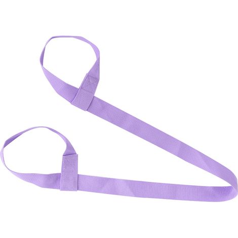 Sangle de Transport pour Tapis de Yoga Réglable, Ceinture de Sport Portable (Mauve Clair)
