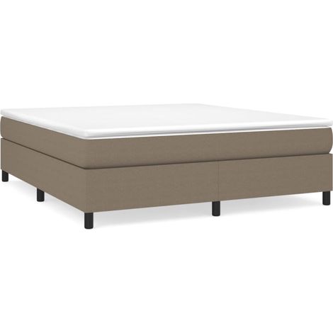 Maison Exclusive - Boxspringbettgestell Taupe 180x200 cm Stoff