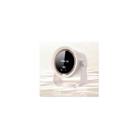 Ventilateur de Bureau USB Rechargeable, 5 Vitesses Ultra Silencieux, Design Compact et Pratique, Inclinaison 90° (1/5)