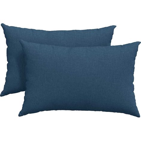 Maison Exclusive - Cuscini da Divano 2 pcs Blu 60 x 40 cm Tessuto
