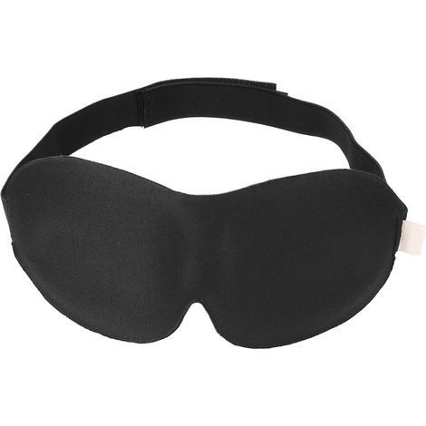 Schlafmaske mit langsamer Rückstellkraft, Augenmaske, schützendes Augenband, ideal für Reisen, schwarz (1/5)