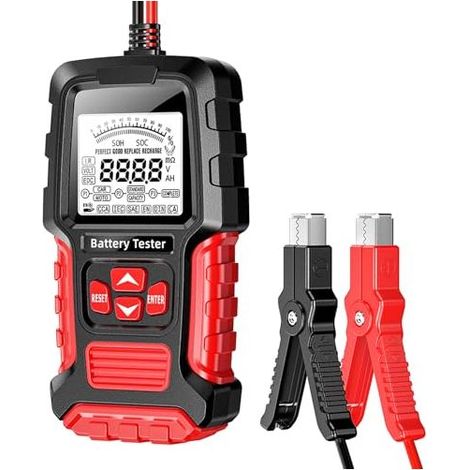 12V 24-3Ah 200 100-2000 CCA Autobatterietester Digitaler Analysator Lichtmaschine Beleuchtung für Auto, Motorrad, LKW, ATV, SUV, Boot (1/5)