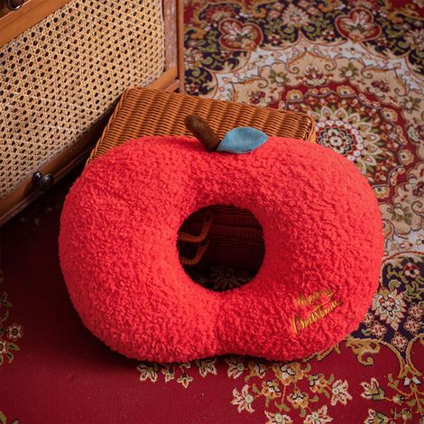 Oreiller En Peluche De Noël - Père Noël Renne Bonhomme De Neige Arbre De Noël Pommes - 15 cm Ou 42 cm - Tissu Microfibre Doux Et Confortable - 1 Pièce (1/5)