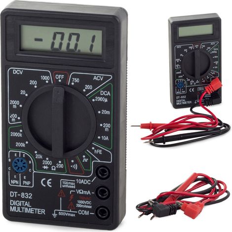 Multimètre testeur numérique avec signal lcd