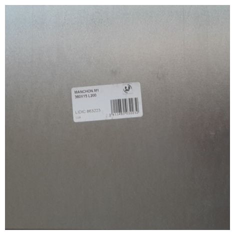 Manchon de réglage pour entrée d'air placée en maçonnerie D 360x15mm, long 200mm S&P (UNELVENT) 863223 (1/2)