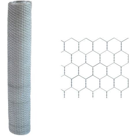 RETE TRIPLA TORSIONE ESAGONALE 50 x 7 Filo Ø mm. 1,1 - H. cm 100 x mt. 25